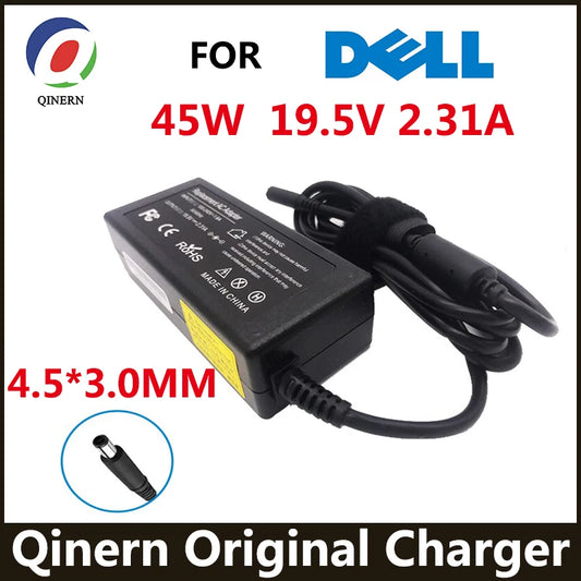 Dell 45W laptop charger adapter for XPS 13, Inspiron, Vostro; 19.5V, 2.31A, 4.5x3.0mm connector, R.E.D. Shopping.
