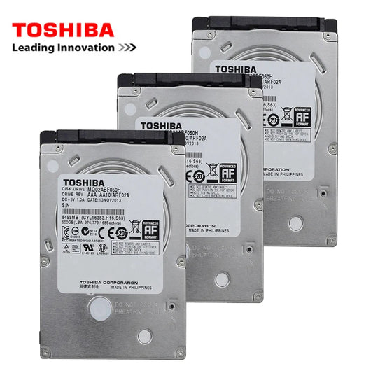 TOSHIBA 2.5" Internal HDD | SATA2 | 80GB to 2TB | 5400–7200RPM | Laptop & Notebook Hard Drive