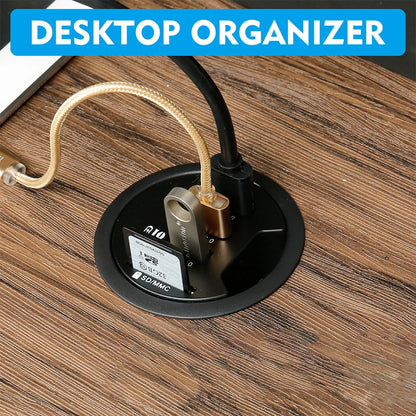 USB Desk Hub 5-in-1 – USB 3.0, Type-C, SD/TF Card Reader, 80cm Cable, Desktop Mount
