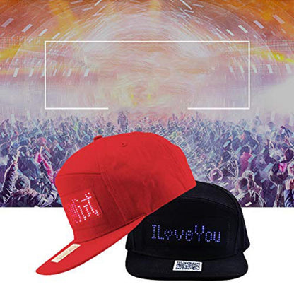 LED Display Bluetooth Baseball Cap – Luminous Sun Hat, Multi-Language Wireless