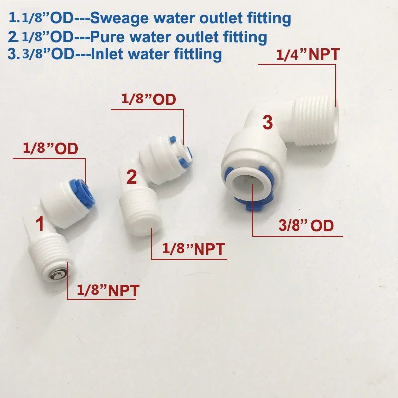 RO Membrane Housing for 3012-400/600 GPD Reverse Osmosis System | All Fittings Included