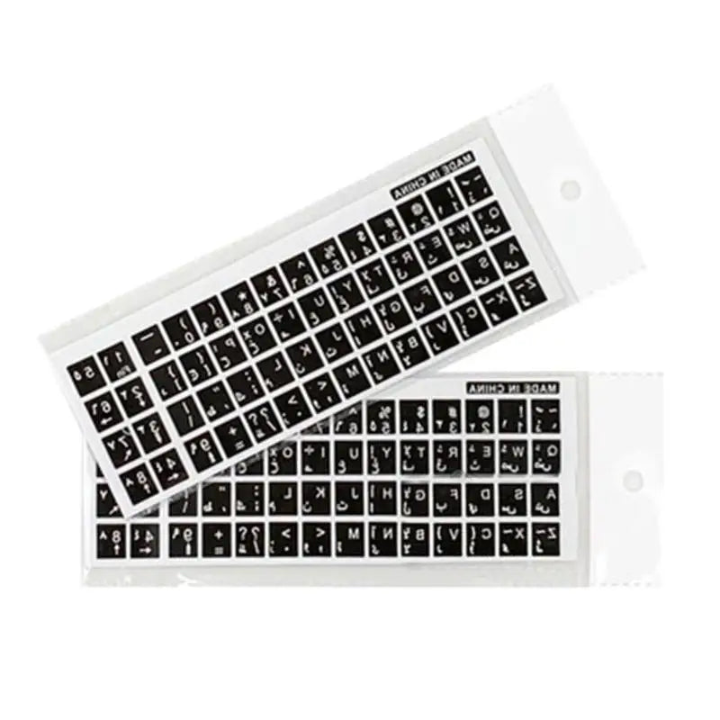 Arabic Keyboard Stickers – Replacement Key Lettering for Laptop, Desktop & Notebook Keyboards