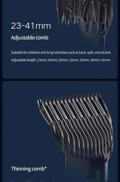 Xiaomi Mijia Wireless Hair Clipper – Titanium Alloy Blade, Men & Kids