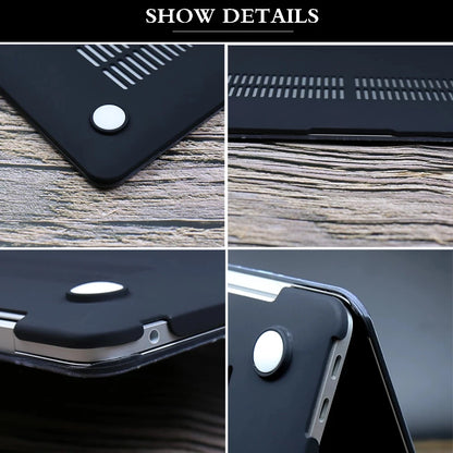 MacBook Pro/Air Hard Shell Case — Pro 14"/16" M2–M5, Air 13"/15" M1–M4