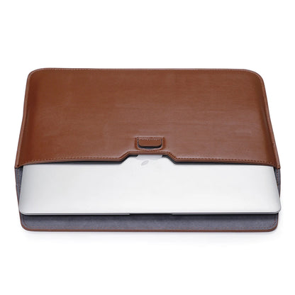 PU Leather Laptop Sleeve Case – 11" to 16.2" | MacBook Air Pro, Notebook Bag | Multiple Colors