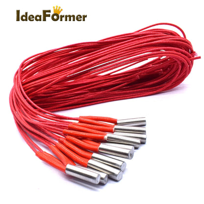 3D Printer Cartridge Heater – 12V/24V 40W, 6x20mm, 1m Cable – MK/Mendel/Reprap Extruder