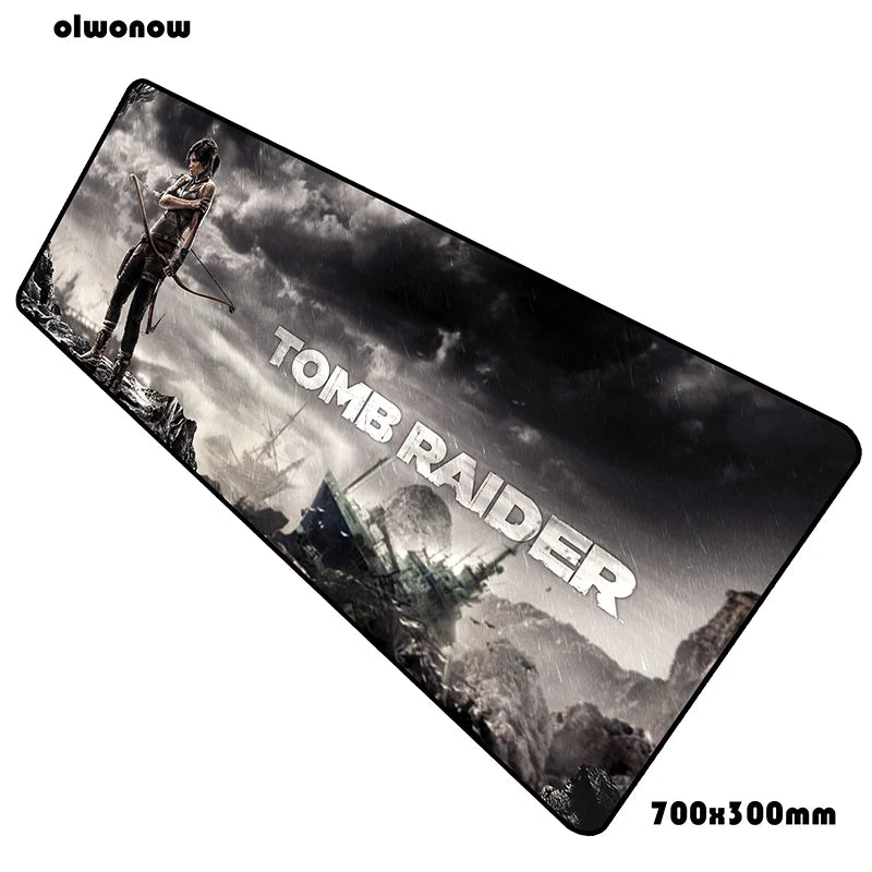 Tomb Raider Gaming Mouse Pad — 70x30cm Desk Mat, Multiple Sizes & Thickness