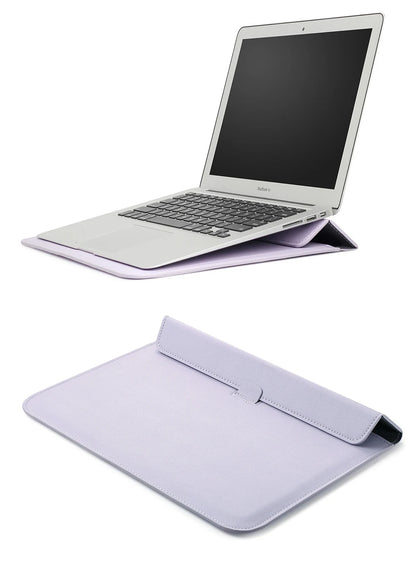PU Leather Laptop Sleeve Case – 11" to 16.2" | MacBook Air Pro, Notebook Bag | Multiple Colors