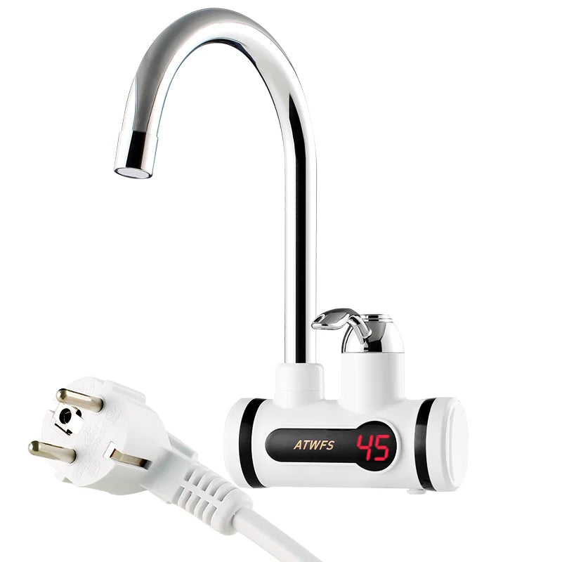 ATWFS Instant Hot Water Faucet | Tankless Electric Kitchen Water Heater | 220-240V