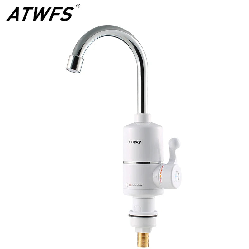 ATWFS Tankless Electric Water Heater 3000W | Instant Hot Water Tap | 220V