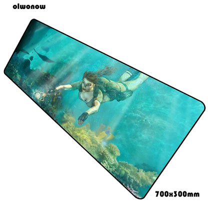 Tomb Raider Gaming Mouse Pad — 70x30cm Desk Mat, Multiple Sizes & Thickness