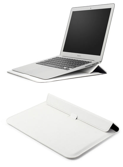 PU Leather Laptop Sleeve Case – 11" to 16.2" | MacBook Air Pro, Notebook Bag | Multiple Colors