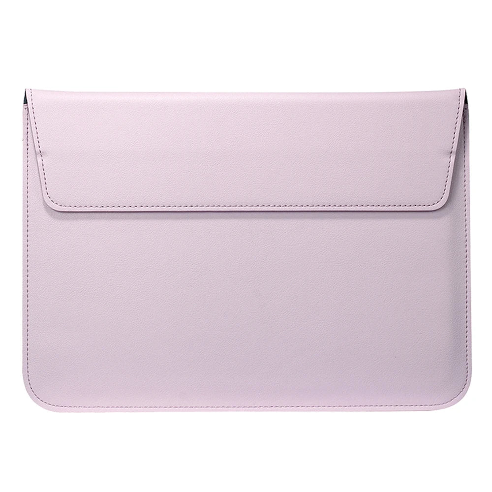PU Leather Laptop Sleeve Case – 11" to 16.2" | MacBook Air Pro, Notebook Bag | Multiple Colors