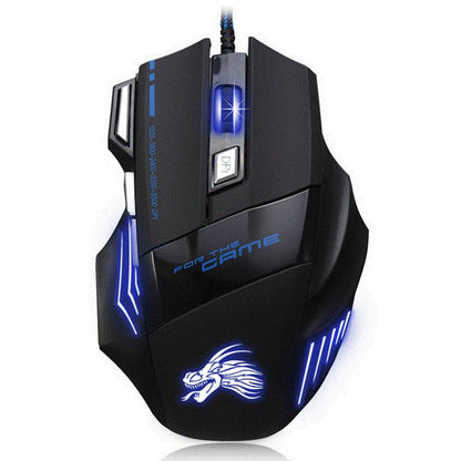 Professional 5500 DPI Gaming Mouse 7 Buttons LED Optical USB Wired Mice for Pro Gamer High Quality