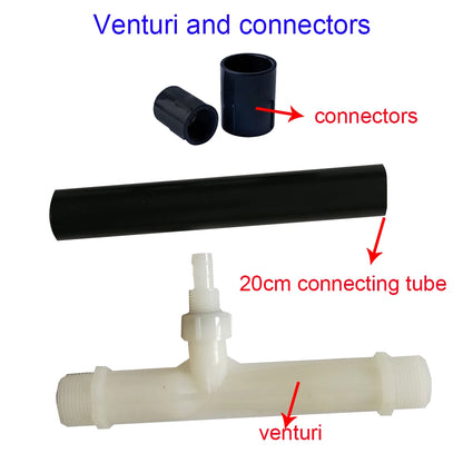 UPVC Inline Ozone Static Mixer DN15–DN100 | Optional PVDF Venturi | Water Treatment