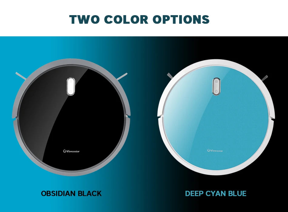 Intelligent Robot Vacuum Cleaner – Large Tank, 5 Modes, 3 Filters, OBS Sensor | Pet Hair & Carpet | Vancostar