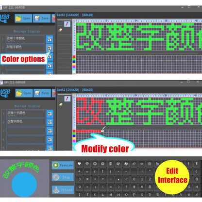 DIY USB LED Message Fan – Programmable Text Display, Colorful Light Show