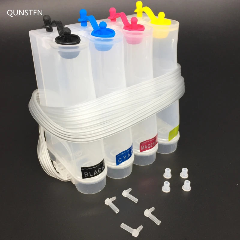 4-Color 85ml CISS continuous ink supply system by R.E.D. Shopping for Epson, Canon, HP, Brother printers, refill kit, electronics.