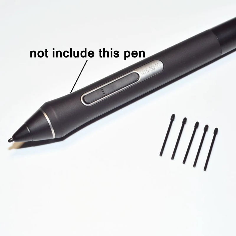 Wacom Pro Pen 2 Replacement Nibs | Standard Black | 10/20/30/40/50 pcs | Intuos Pro, Cintiq 16/22, Mobile Studio Pro