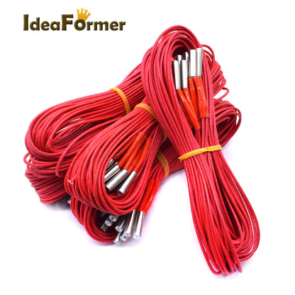 3D Printer Cartridge Heater – 12V/24V 40W, 6x20mm, 1m Cable – MK/Mendel/Reprap Extruder