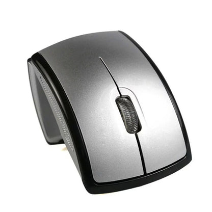 Wireless folding mouse by R.E.D. Shopping, compact and portable, showing its foldable design for PC, laptop, and office use.