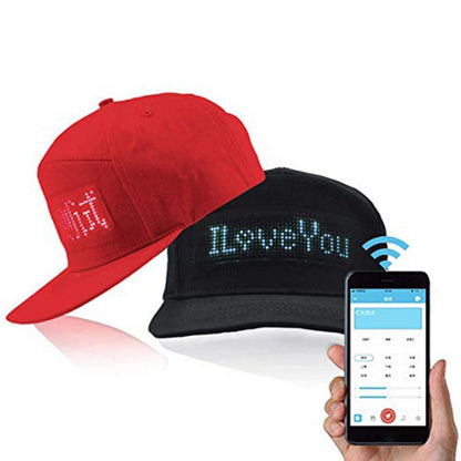LED Display Bluetooth Baseball Cap – Luminous Sun Hat, Multi-Language Wireless