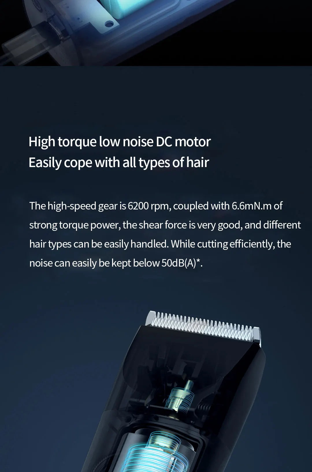 Xiaomi Mijia Wireless Hair Clipper – Titanium Alloy Blade, Men & Kids