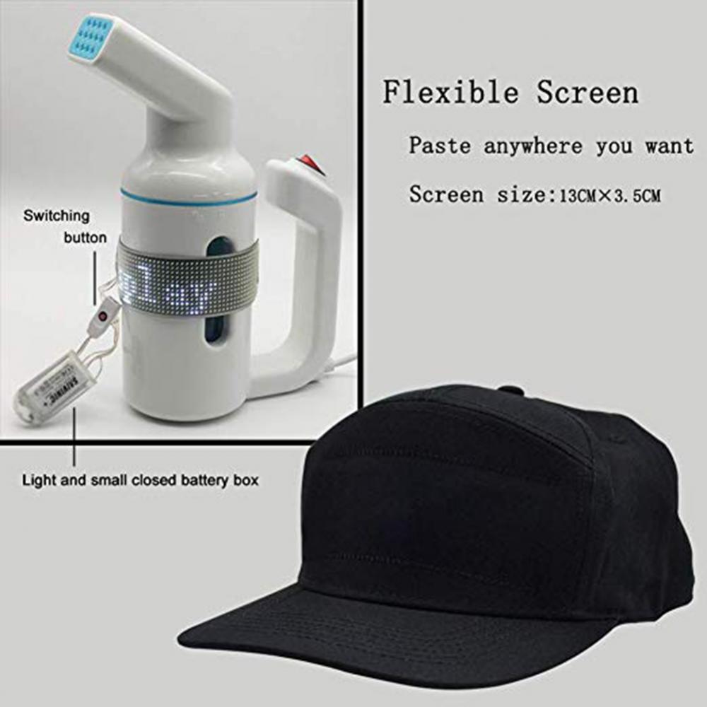 LED Display Bluetooth Baseball Cap – Luminous Sun Hat, Multi-Language Wireless