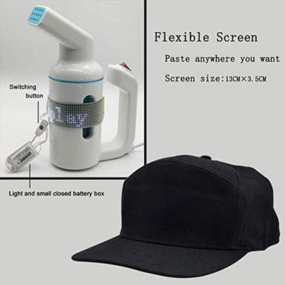 LED Display Bluetooth Baseball Cap – Luminous Sun Hat, Multi-Language Wireless