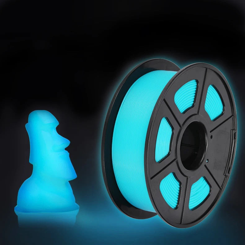 Glow-in-the-Dark PLA Filament – Luminous Purple, Green, Blue & Rainbow, 1.75mm for 3D Printers