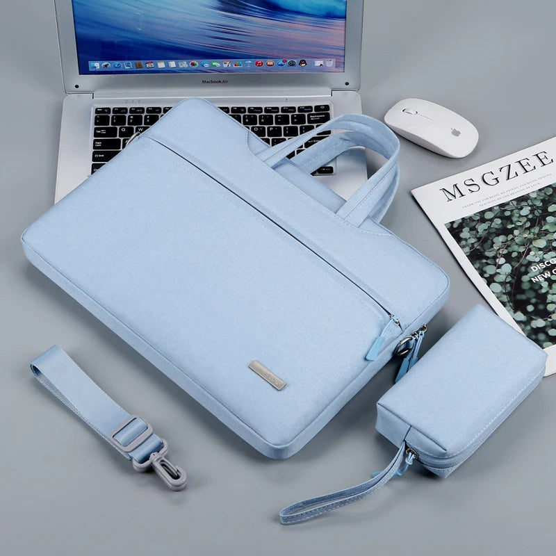 Laptop Shoulder Bag & Sleeve 12–15.6" — Briefcase for MacBook Air/Pro, Lenovo, Dell, Huawei
