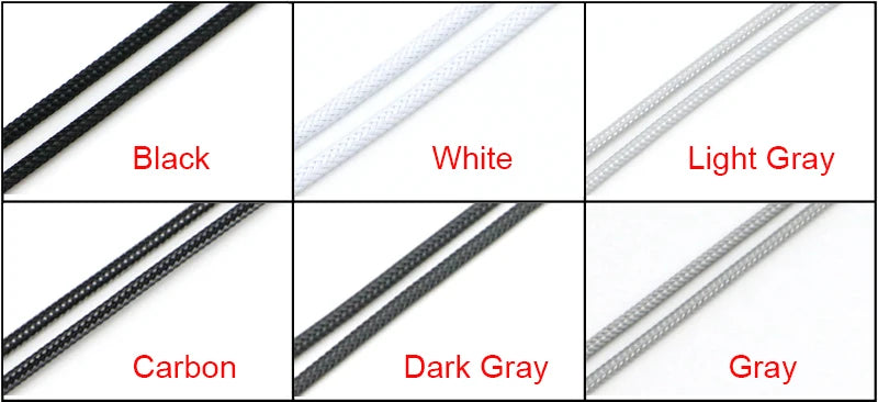 ATX Power Extension Cable Kit – 180° Sleeved, 24-Pin, CPU 4+4 Pin, GPU 6+2 Pin, 30cm, Custom Color