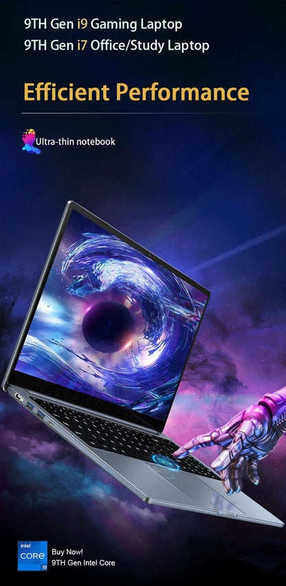 GPD 15.6" Ultrabook – Intel Core i7/i9, up to 32GB DDR4, 2TB SSD, Fingerprint, Windows 11