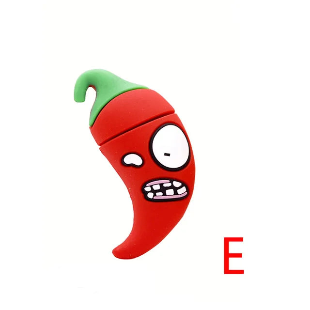Creative Food & Fruit USB flash drive by R.E.D. Shopping, novelty computer accessory resembling a colorful fruit or food item.