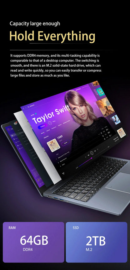 GPD 15.6" Ultrabook – Intel Core i7/i9, up to 32GB DDR4, 2TB SSD, Fingerprint, Windows 11