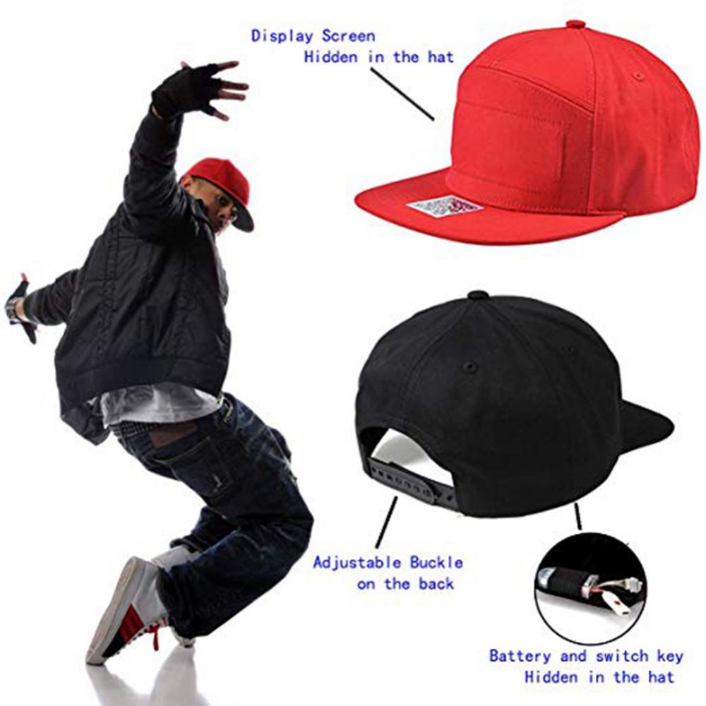 LED Display Bluetooth Baseball Cap – Luminous Sun Hat, Multi-Language Wireless