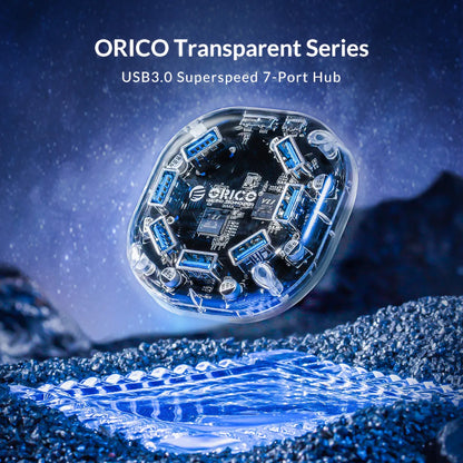 ORICO USB 3.0 Hub – 4 & 7 Port Splitter, Ultra-Slim, OTG, 5Gbps | MacBook & PC Compatible
