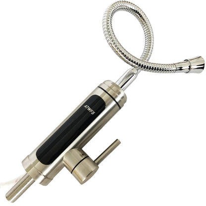 ATWFS Instant Hot Water Faucet | Stainless Steel | Tankless Electric Heater 220V | Kitchen & Bathroom