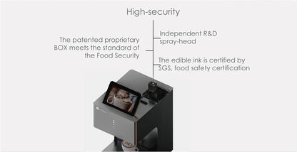EVEBOT 3D Latte Art Coffee Printer – Automatic Beverage Food Selfie Printer, WiFi