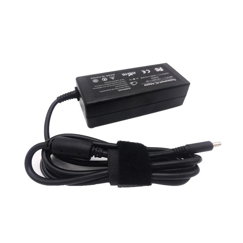 Dell 45W laptop charger adapter for XPS 13, Inspiron, Vostro with 19.5V 2.31A, 4.5x3.0mm connector, R.E.D. Shopping.