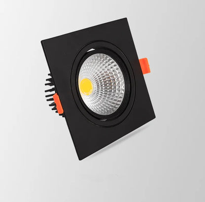 Led Spotlight Ceiling Lamp Recessed LED COB Downlight Dimmable 220V 110V Single double square Led Spot Light