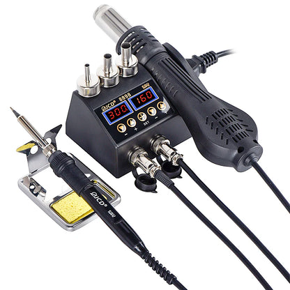 2-in-1 750W Soldering & Rework Station – LCD Digital Display