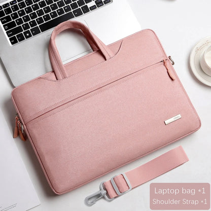 Laptop Shoulder Bag & Sleeve 12–15.6" — Briefcase for MacBook Air/Pro, Lenovo, Dell, Huawei