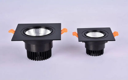 Led Spotlight Ceiling Lamp Recessed LED COB Downlight Dimmable 220V 110V Single double square Led Spot Light