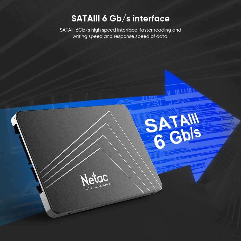 Netac SATA SSD – 128GB to 4TB Internal Solid State Drive for Laptop & Desktop