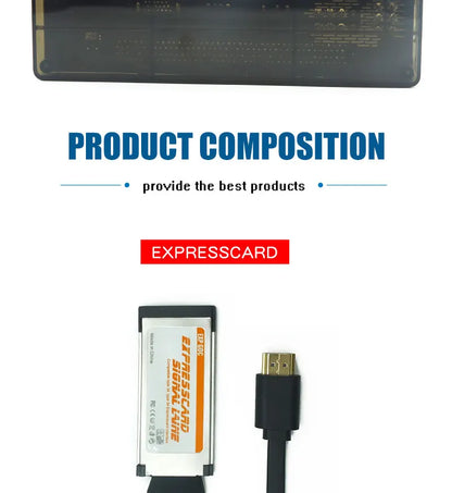 PCI-E EXP GDC External Laptop GPU Dock — Mini PCI-E / NGFF / ExpressCard