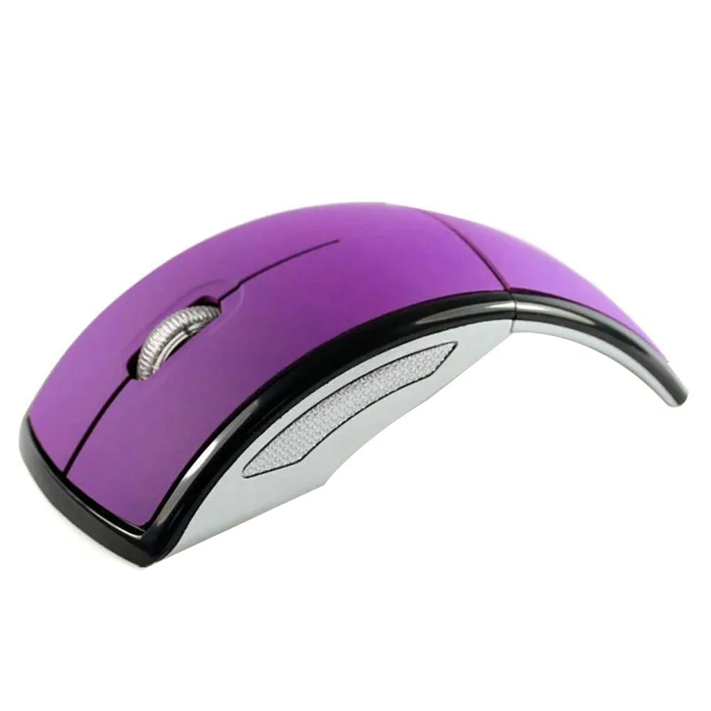 Wireless folding mouse by R.E.D. Shopping, portable foldable computer accessory for PC, laptop, and office use, shown in folded position.