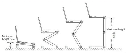 Adjustable Laptop Desk Stand with Cooling Fan – Ergonomic Lapdesk for Bed & Sofa