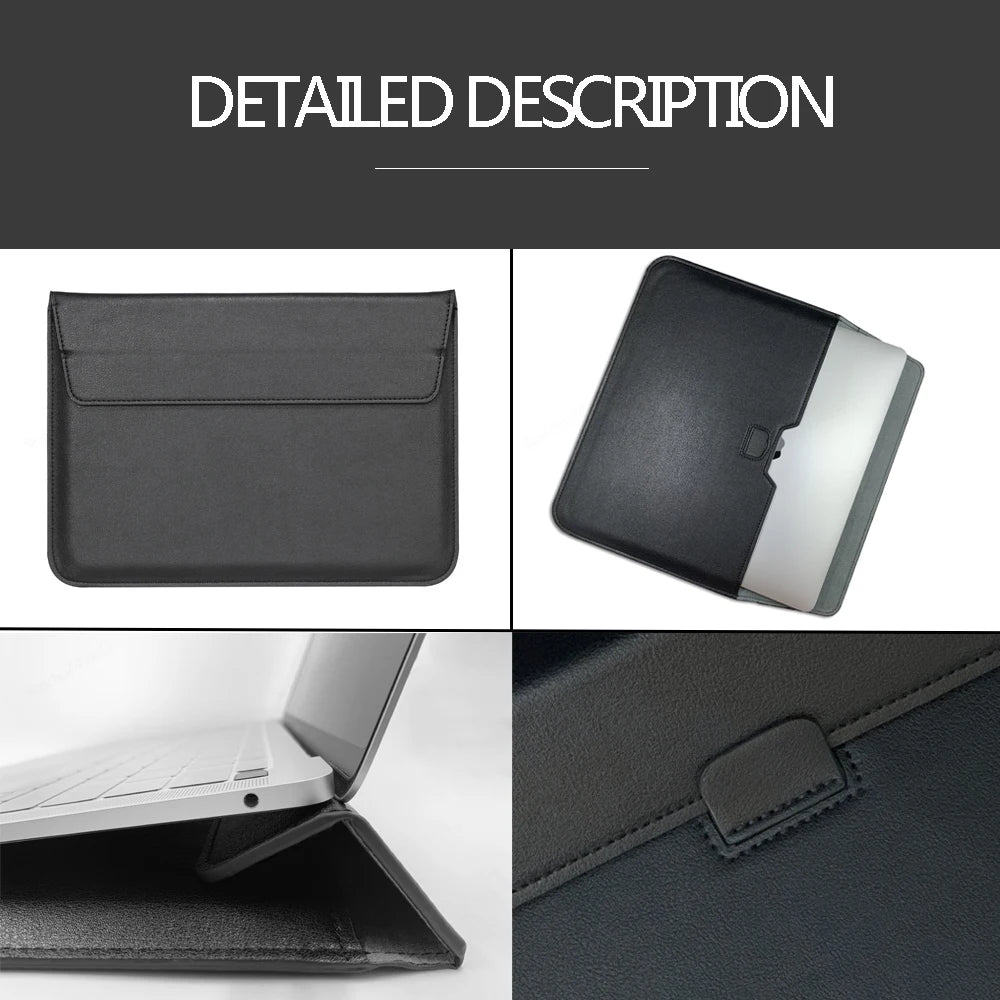 EGYAL Laptop Sleeve Bag – MacBook Air 13/15, Pro 14/16, M1–M5, Patent Leather, 8 Colors