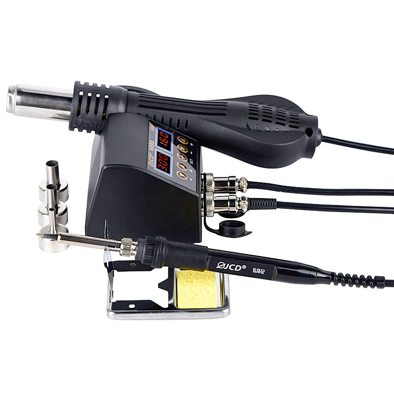 2-in-1 750W Soldering & Rework Station – LCD Digital Display